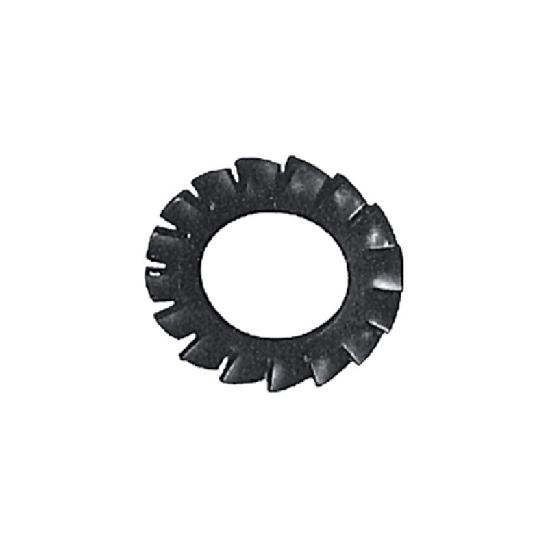 Arandela dentado exterior 6798A M4 mm Pavonada