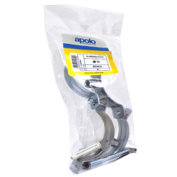 Bolsa abrazadera + Tornillo EDR M10x100 + Taco FX 12 tipo EDRN Ø 110 mm acero cincado