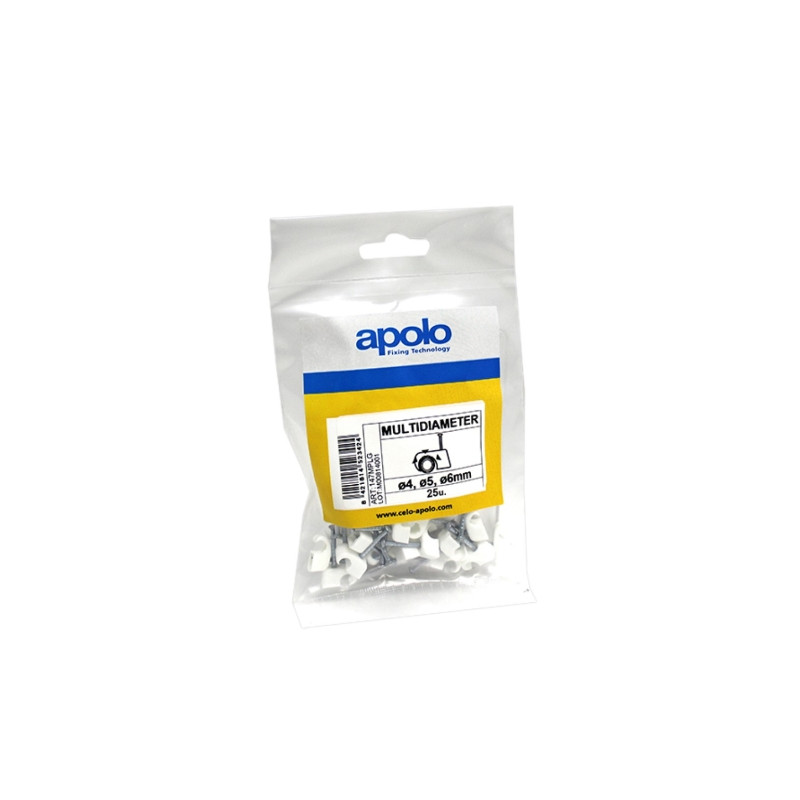 Bolsa plastigrap multidiámetro MPLG Ø4-7 mm Nylon Blanco