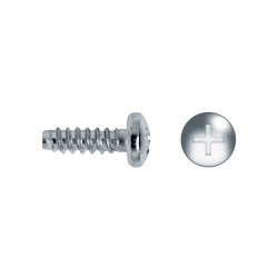 Tornillo DIN 7981F rosca chapa sin punta cabeza alomada impronta PH Ø2,2x9,5 cincado