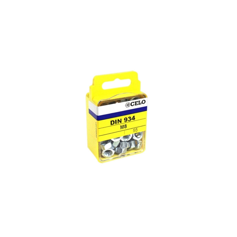 Blister tuerca hexagonal DIN 934 M10 cincado