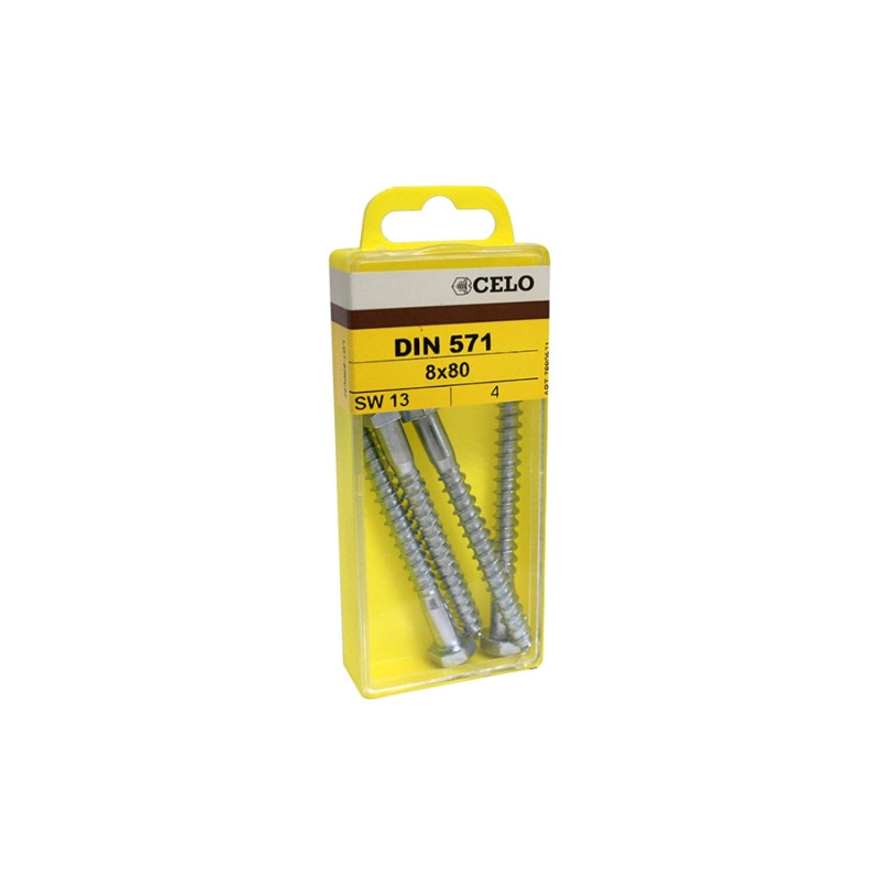 Blister torn. DIN 933 rosca métrica cabeza hexagonal M6x40 mm cincado
