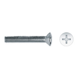 Tornillo DIN 966 rosca métrica cabeza gota de sebo impronta PH M5x10 mm cincado
