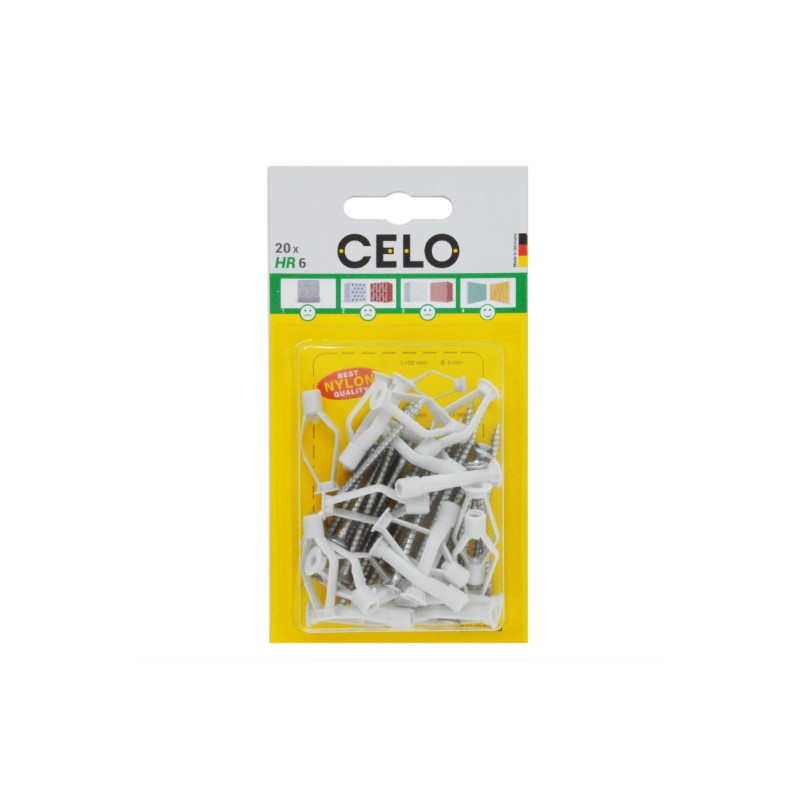 Blister Taco de nylon para hueco con tornillo HR 6 SPS