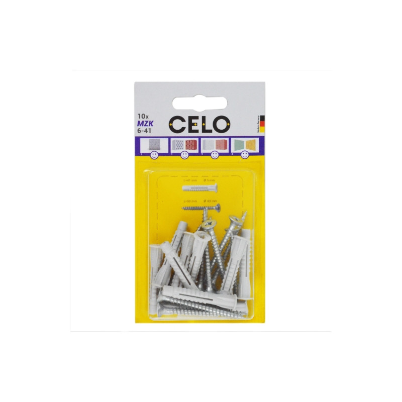 Blister taco multiuso con valona con tornillo MZK 6-41 SPS