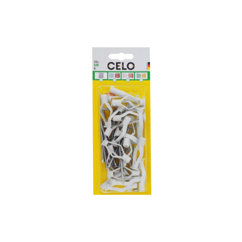 Blister Taco de nylon para hueco con tornillo HR 8 SPS
