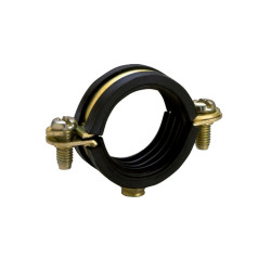 Abrazadera metálica Isofónica M6 tipo LI Ø 15 mm acero bicromatado