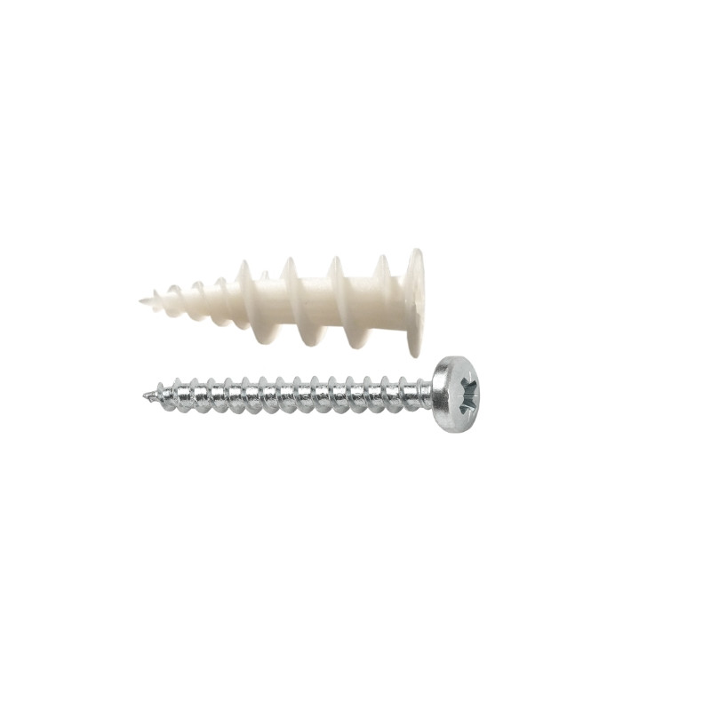 Taco de nylon para cartón yeso GKD con tornillo PZ 4,5x40