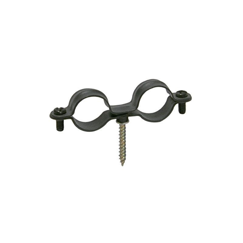 Abrazadera metálica Gas M6 tipo GNK Ø 42 mm acero Plastificado negro