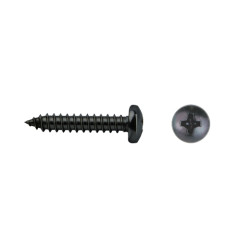 Tornillo DIN 7981 rosca chapa cabeza alomada impronta PH Ø4,2x16 mm cincado negro