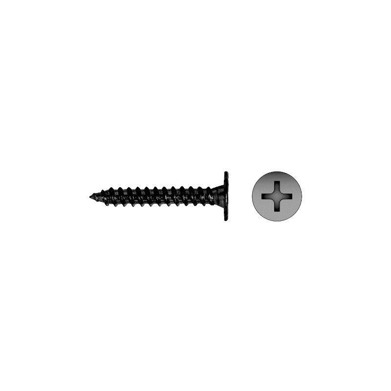 Tornillo CE rosca chapa cabeza extraplana impronta PH Ø4,2x32 cincado negro