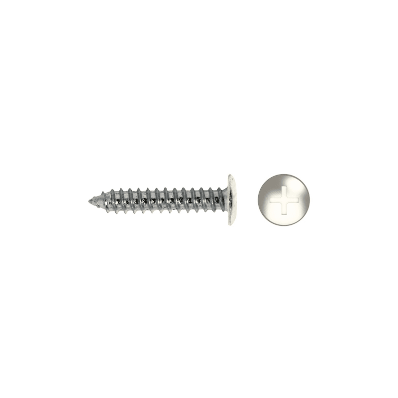Tornillo FS rosca chapa cabeza baja impronta PH Ø3,5x13 lacado blanco