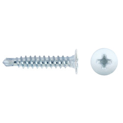 Tornillo CET punta broca reducida cabeza extraplana impronta PH Ø4,2x14 lacado blanco