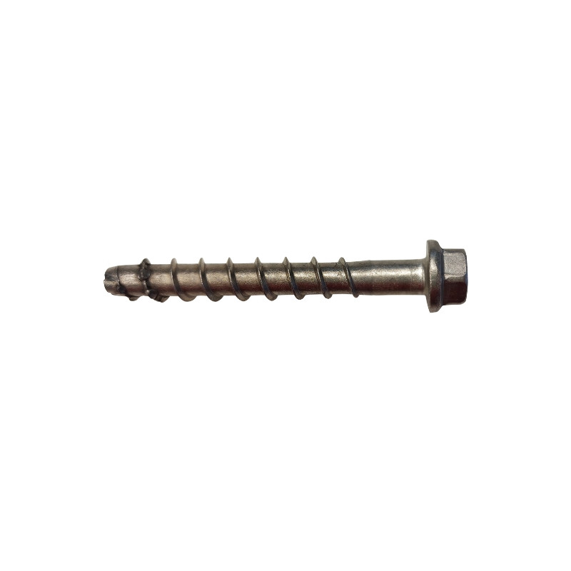Anclaje tornillo directo a hormigón BTS 10-90/5, cabeza hexagonal con arandela estampada, acero inoxidable A4