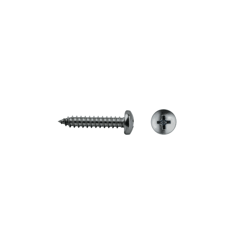 Tornillo DIN 7981 rosca chapa cabeza alomada impronta PH Ø4,2x38 mm acero inox A2