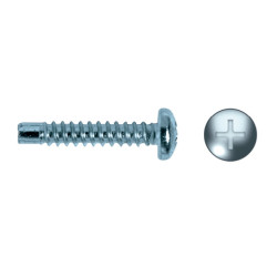 Tornillo DIN 7981-0 rosca chapa punta guia cabeza alomada impronta PH Ø4,8x22 mm acero inox A2