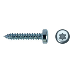 Tornillo DIN 7049S rosca chapa cabeza alomada impronta SIT Ø4,8x25 mm acero inox A2