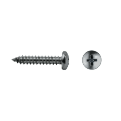 Tornillo DIN 7981 rosca chapa cabeza alomada impronta PH Ø5,5x19 mm acero inox A2