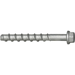 Anclaje tornillo directo a hormigón BTS 10-120/35, cabeza hexagonal con arandela estampada, ZnAl