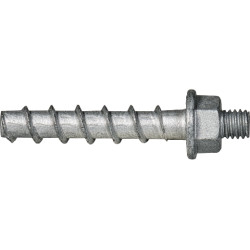 Anclaje tornillo directo a hormigón Ø 6x35 mm, cabeza espárrago M8, recubrimiento Zn-Al