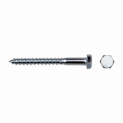 Tirafondo cabeza hexagonal DIN 571 Ø10x50 mm cincado