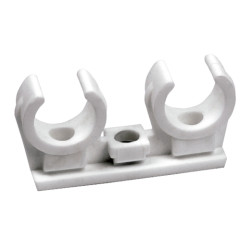Saniclip doble SCD Ø 18 color Blanco