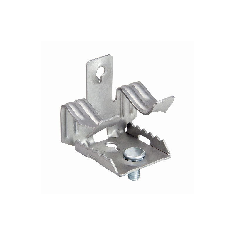 Clip viga para abrazadera espesor 14-20 M6x9 recubrimiento láminas zinc aluminio gris