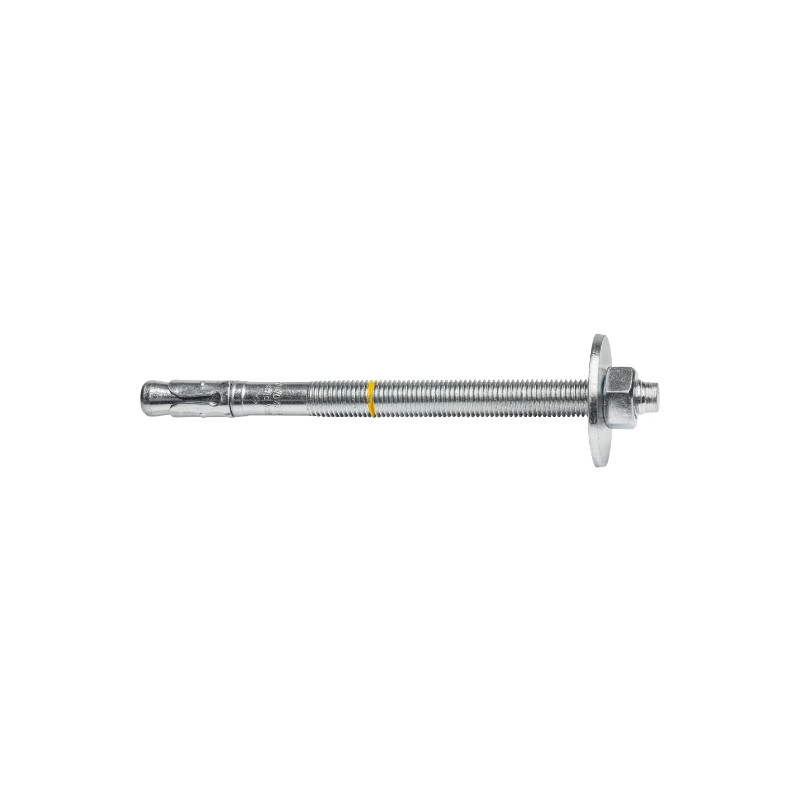 Anclaje metálico espárrago BA plus 16-220/100, cincado, con arandela ancha DIN 440, Homologado opción 7