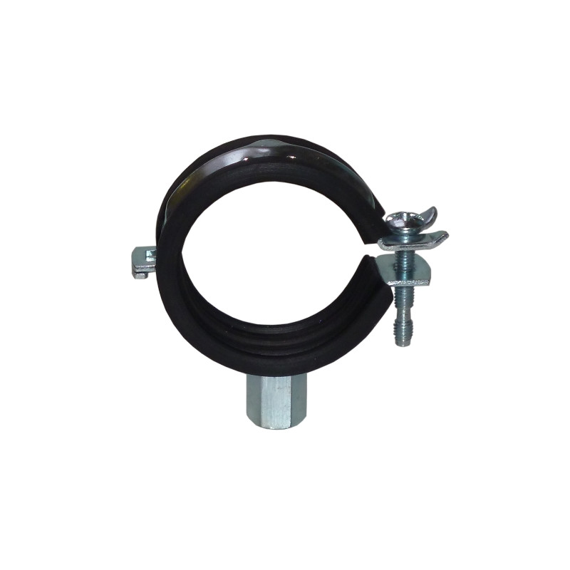 Abrazadera metálica reforzada isofónica M8+M10 tipo RIF Ø 22 mm acero cincado