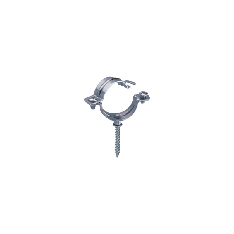 Abrazadera metálica M6 con tornillo tipo NKS Ø 25 mm acero cincado