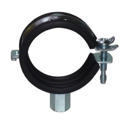 Abrazadera metálica reforzada isofónica M8+M10 tipo RIF Ø 35 mm acero cincado