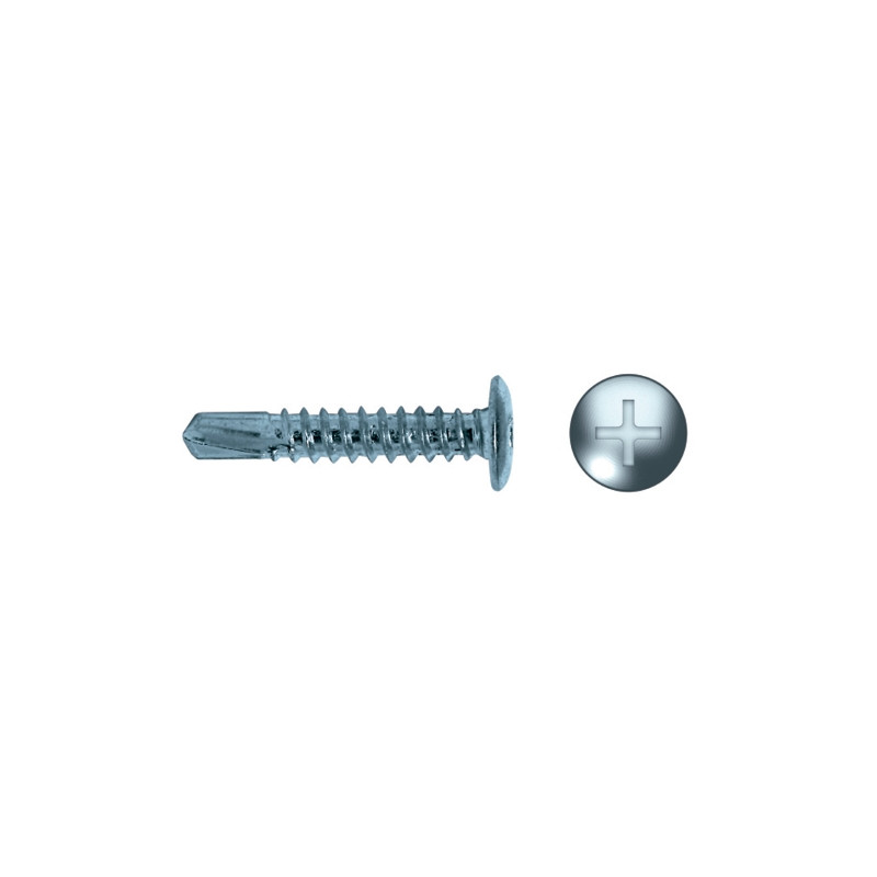 Tornillo FST punta broca cabeza baja impronta PH Ø3,5x13 cincado