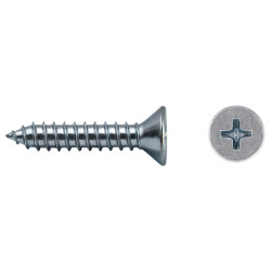Tornillo DIN 7982 rosca chapa cabeza avellanada impronta PH Ø3,5x32 mm cincado