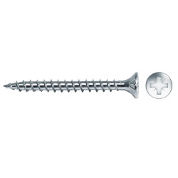 Tornillo VELOX rosca completa cabeza avellanada impronta PZ Ø3,5x45 mm cincado