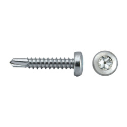 Tornillo A85T punta broca cabeza alomada impronta TORX inviolable 3,9x13 cincado