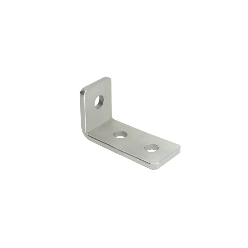 Escuadra 90º 3 agujeros para perfil Strut acero cincado 105x40x5
