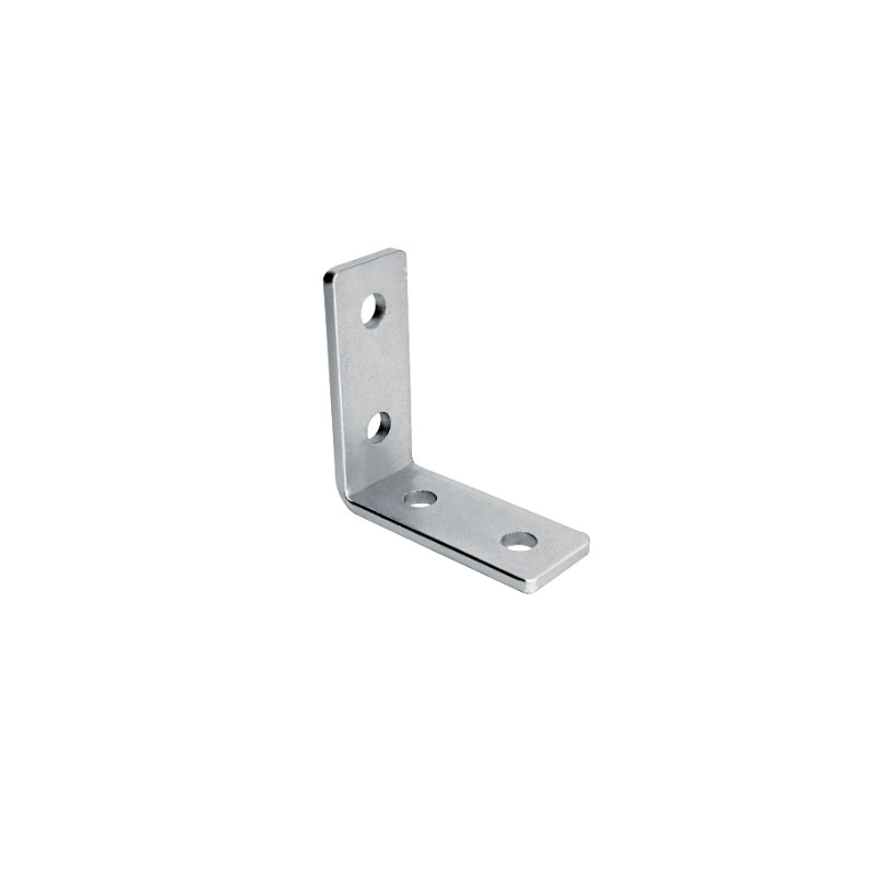 Escuadra 90º 4 agujeros para perfil Strut acero cincado 105x40x5