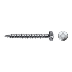 Tornillo VELOX B rosca completa cabeza alomada impronta PZ Ø4x17 mm cincado