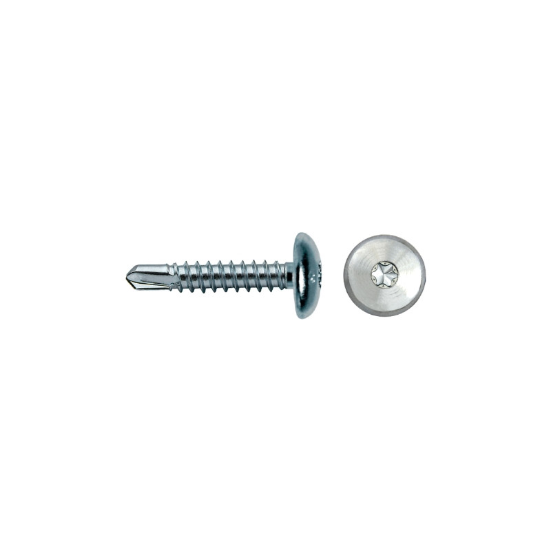 Tornillo BTT punta broca cabeza ancha impronta SIT 4,2x13 cincado