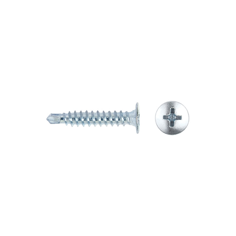 Tornillo CET punta broca reducida cabeza extraplana impronta PH Ø4,2x14 cincado