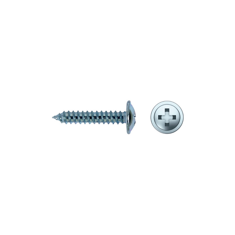 Tornillo CH88H rosca chapa cabeza arandela estampada impronta PH Ø4,2x25 cincado