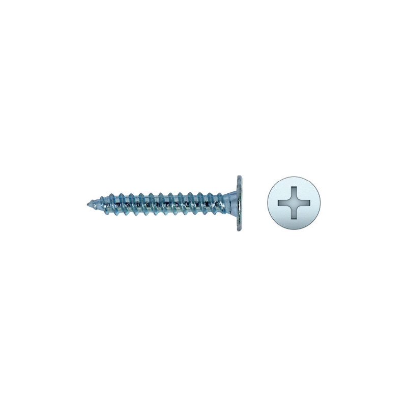 Tornillo CE rosca chapa cabeza extraplana impronta PH Ø4,2x32 cincado