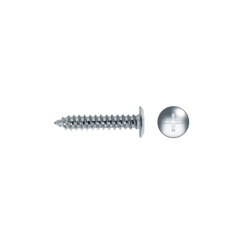 Tornillo FS rosca chapa cabeza baja impronta PH Ø4,2x9,5 cincado