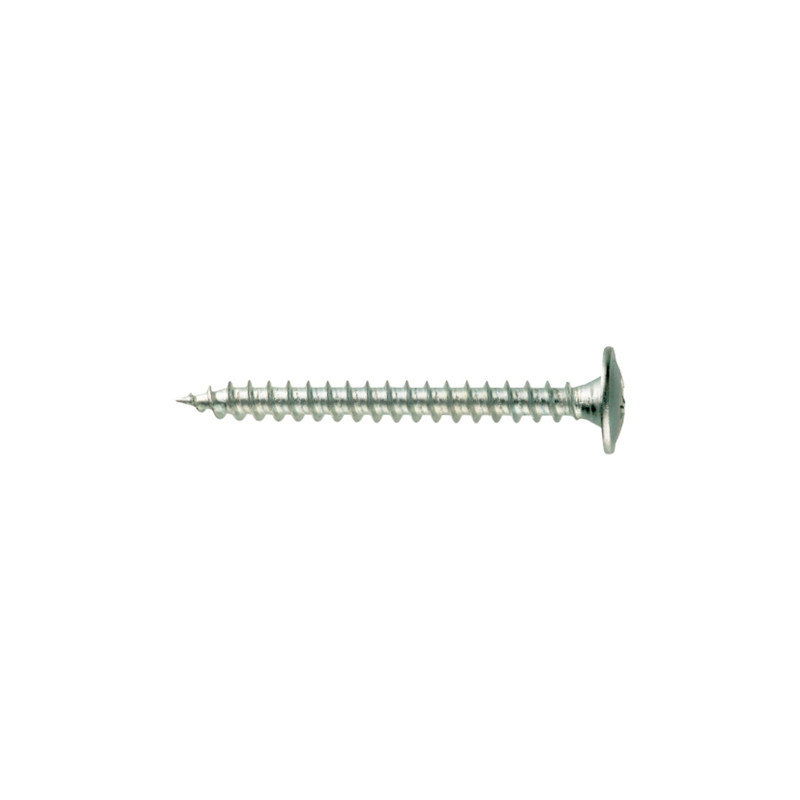 Tornillo rosca madera TFC Ø4x40 cabeza ancha impronta PZ acero cincado