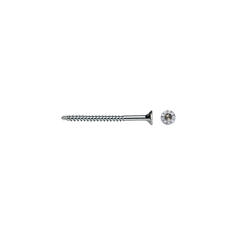 Tornillo MDF punta broca cabeza avellanada impronta SIT® Ø4x45 mm cincado