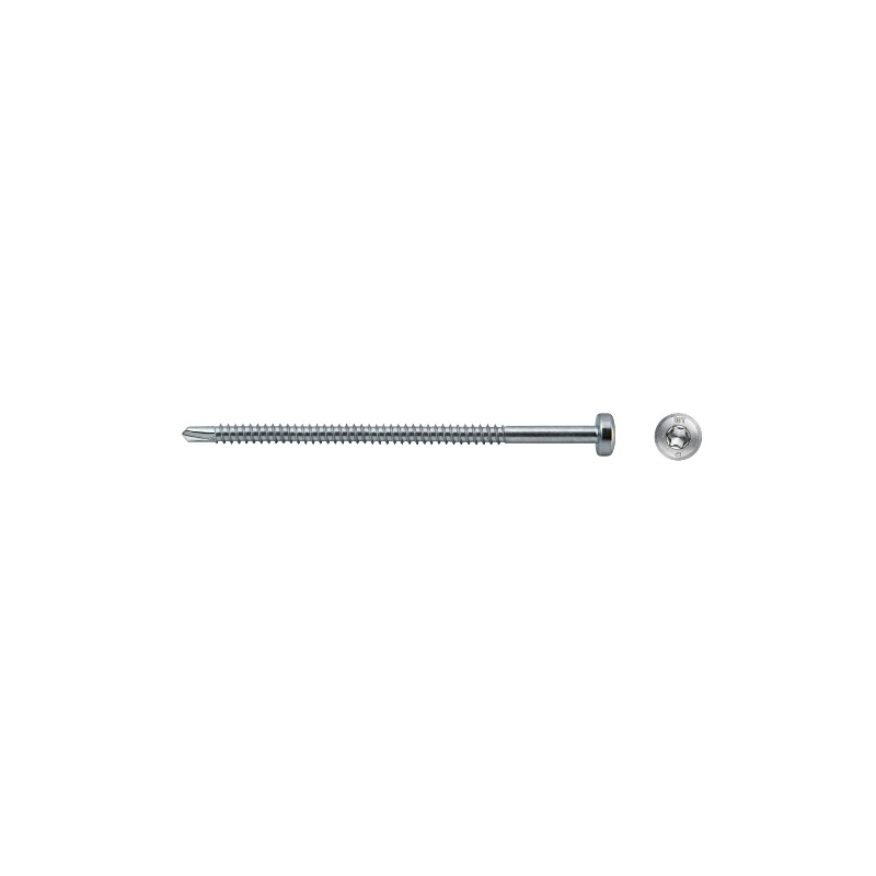 Tornillo A85S punta broca cabeza alomada impronta SIT Ø4,8x100 cincado