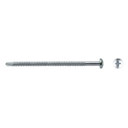 Tornillo DIN 7504N punta broca cabeza alomada impronta PH Ø4,8x110 mm cincado