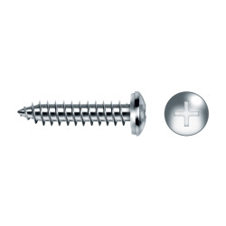 Tornillo CAHP rosca chapa cabeza envolvente impronta PH Ø4,8x50 cincado
