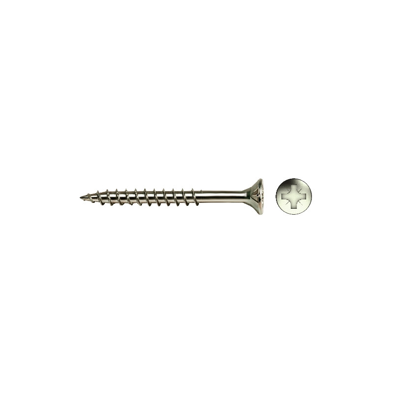 Tornillo VELOX rosca parcial cabeza avellanada impronta PZ Ø5x45/30 mm cincado