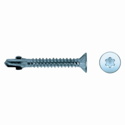 Tornillo aletas CBT punta broca cabeza avellanada impronta TX Ø5,5x38 mm cincado